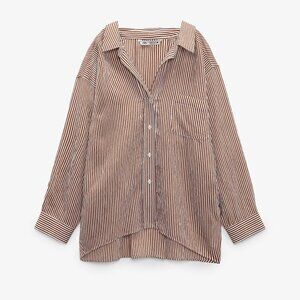 striped oversized shirt